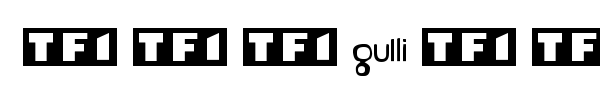 TV France font preview